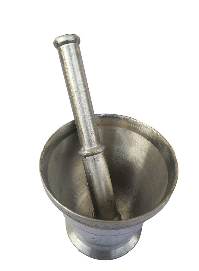 بي اس ألومنيوم خال باتا، هاون ومدقة، كسارة للأدوية أو التوابل المستخدمة في جميع المنازل والمطاعم تقريبًا للمطبخ أوخلي خال موسال داستا أورال كوندي سوتا خارال مجموعة هراسة (رقم 3) - Image 3